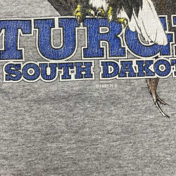 Vintage 90’s Harley Davidson t shirt size large Single Stitched 1997 - Picture 7 of 9